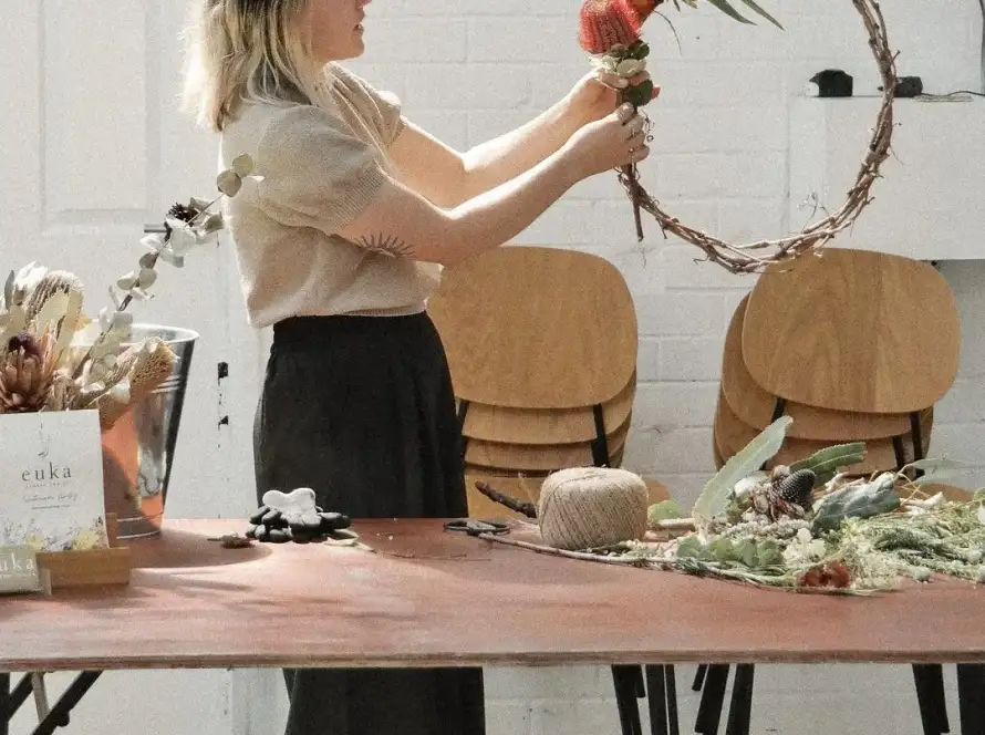 wreath making workshop