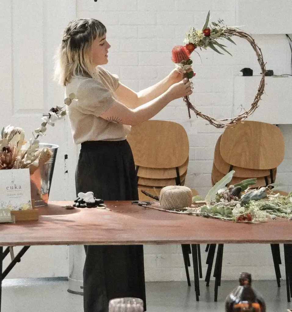 wreath making workshop