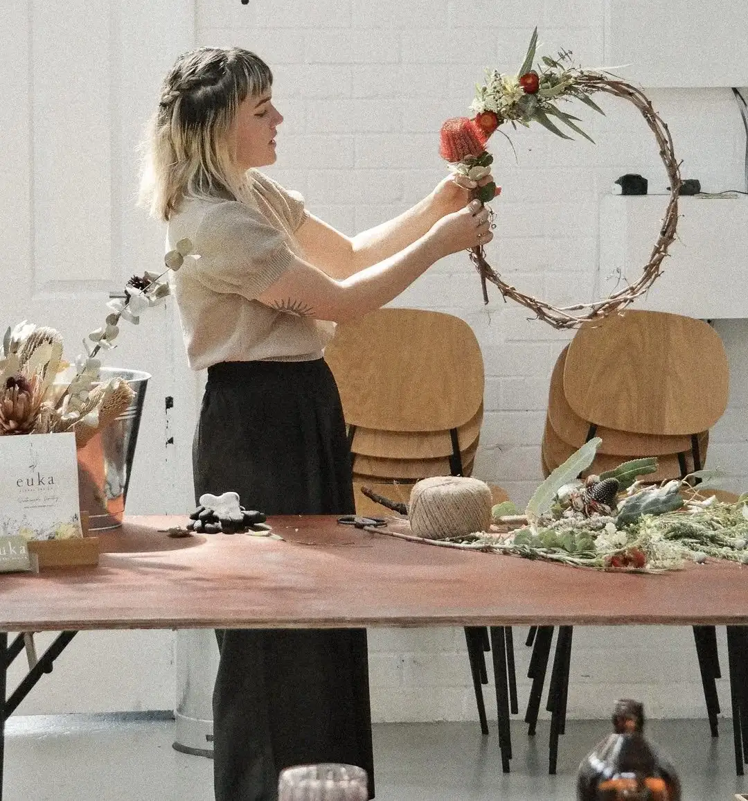 wreath making workshop